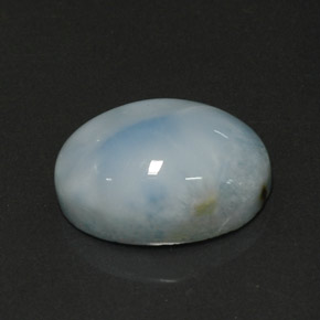 Larimar azul natural 7,15ct, corte oval, opaco