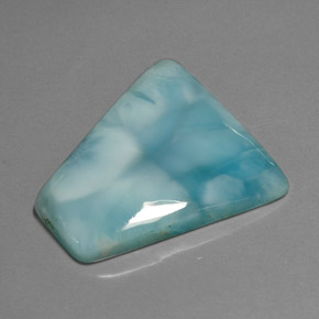 Larimar verde-azul natural 40,19ct, forma extravagante, opaco