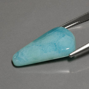 Larimar azul natural 15,19ct, forma extravagante, opaco