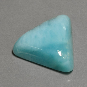 Larimar azul natural 13,67ct, trillion, opaco