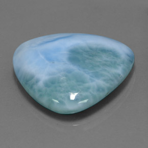 Larimar azul natural 27,83ct, trillion, opaco