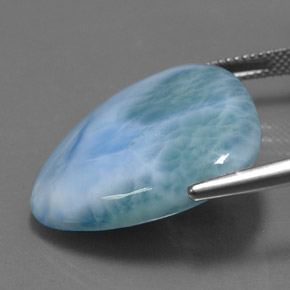 Larimar azul natural 27,83ct, trillion, opaco