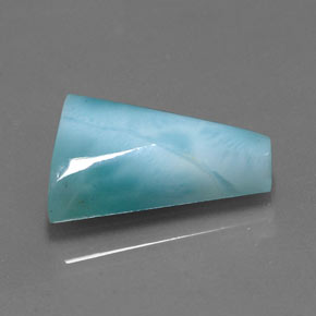 Larimar azul natural 10,35ct, forma extravagante, opaco