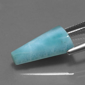 Larimar azul natural 10,35ct, forma extravagante, opaco