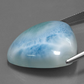 Larimar azul natural 55,13ct, trillion, opaco