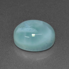 Larimar azul natural 4,70ct, corte oval, opaco