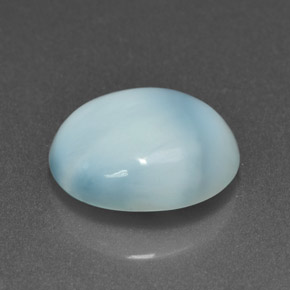 Larimar azul natural 4,65ct, corte oval, opaco