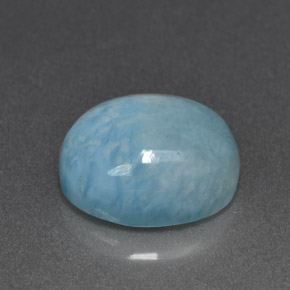 Larimar Azul Natural 5.81ct, Corte Oval, Opaco