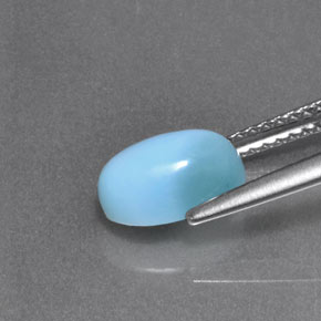 Larimar Azul Natural 1.90ct, Corte Oval, Opaco