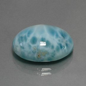 Larimar Azul Natural 16.87ct, Corte Oval, Opaco