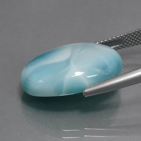 Larimar Azul Natural 15.28ct, oval, Opaco