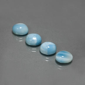 Pedras preciosas de Larimar Azul natural de  ct, Corte Oval, Opaco