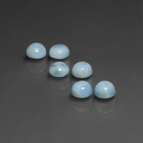 Pedras preciosas de larimar azul natural de  ct, corte redondo, opaco