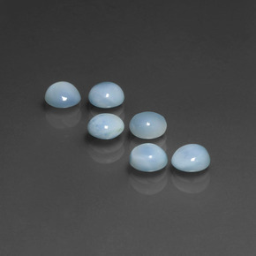 Pedras preciosas de larimar azul natural de  ct, corte redondo, opaco