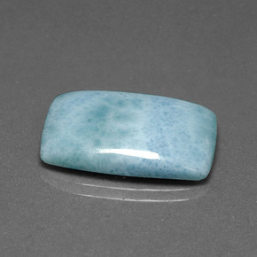 Larimar céu azul claro Natural 13.34ct, Almofada cortada, Opaco