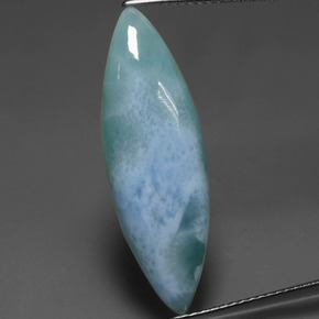 Larimar azul natural 7,63ct, marquise, opaco
