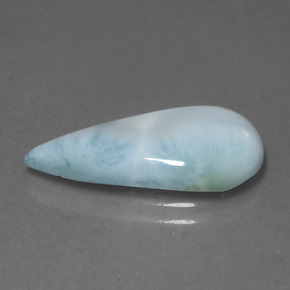Larimar Azul Natural 4.67ct, Formato de pêra, Opaco