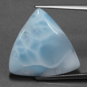 Larimar azul natural 11,30ct, trillion, opaco