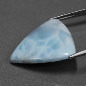 Larimar azul natural 11,30ct, trillion, opaco