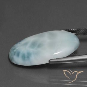 Larimar Azul claro Natural 16.58ct, oval, Opaco