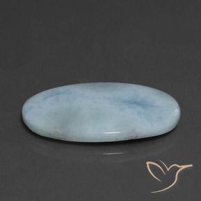 Larimar Azul claro Natural 15.06ct, oval, Opaco