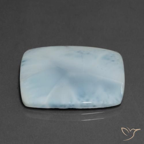 Larimar Bebê azul Natural 16.38ct, Almofada, Opaco