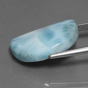 Larimar azul natural 11,14ct, forma extravagante, opaco