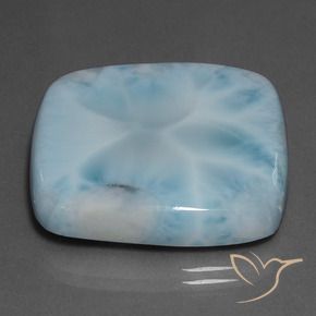 Larimar Azul claro Natural 58.94ct, Almofada, Opaco