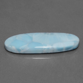 Larimar Azul Natural 10.93ct, Corte Oval, Opaco