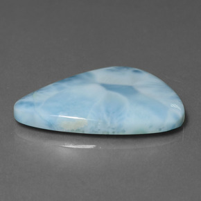 Larimar azul natural 18,86ct, forma extravagante, opaco