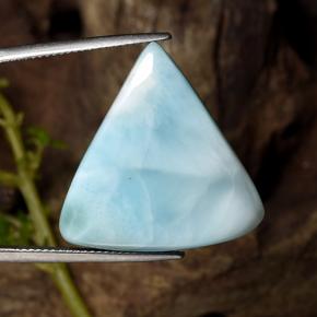 Larimar azul natural 25,27ct, trillion, opaco
