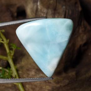 Larimar azul natural 25,27ct, trillion, opaco