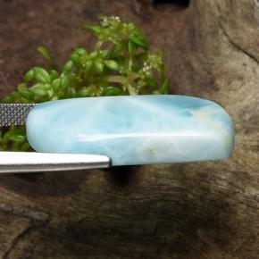 Larimar azul natural 20,35ct, forma extravagante, opaco