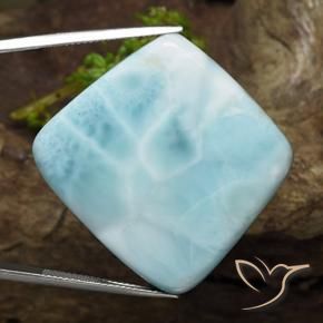 Larimar Espuma do Mar Azul Natural 57.85ct, Chique, Opaco