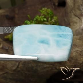 Larimar Espuma do Mar Azul Natural 57.85ct, Chique, Opaco