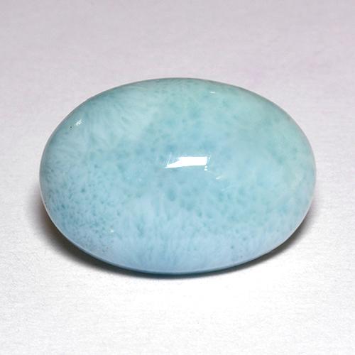 Larimar Azul Natural 4.71ct, Corte Oval, Opaco