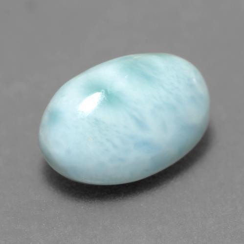 Larimar turquesa natural 2,60ct, corte oval, opaco