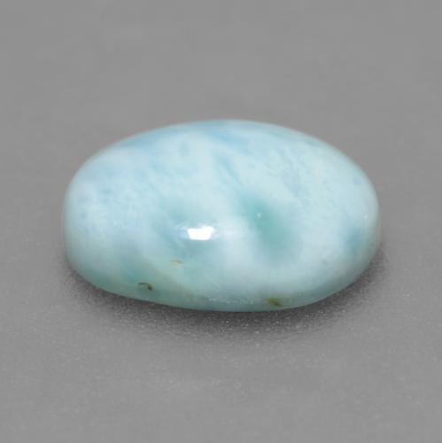 Larimar turquesa natural 2,60ct, corte oval, opaco