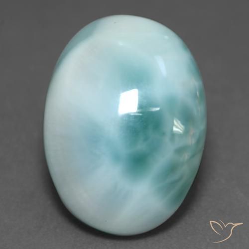 Larimar Azul claro Natural 10.24ct, oval, Translúcido
