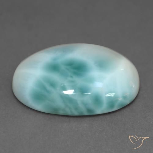 Larimar Azul claro Natural 10.24ct, oval, Translúcido