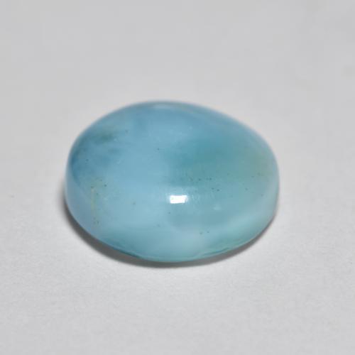 Larimar azul natural 2,69ct, corte redondo, opaco