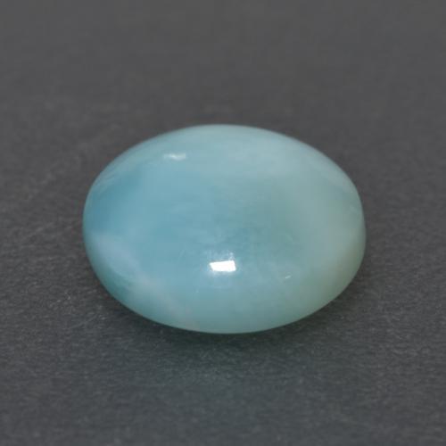 Larimar azul natural 2,10ct, corte redondo, translúcido