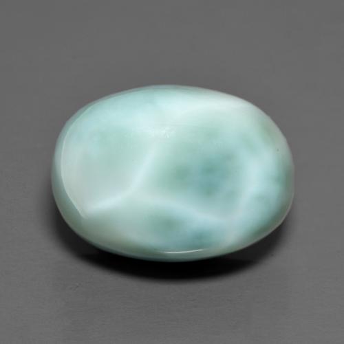 Larimar turquesa natural 8,23ct, corte oval, opaco