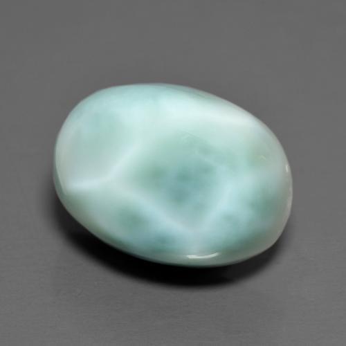 Larimar turquesa natural 8,23ct, corte oval, opaco
