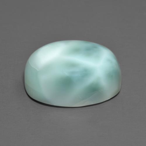 Larimar turquesa natural 8,23ct, corte oval, opaco