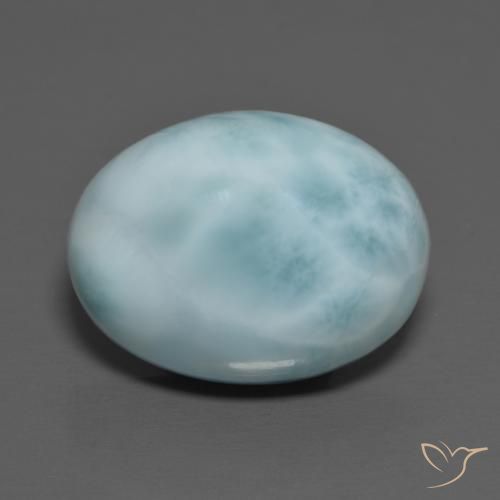 Larimar Azul claro Natural 9.21ct, oval, Opaco