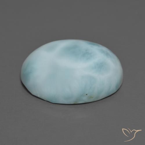 Larimar Azul claro Natural 9.21ct, oval, Opaco