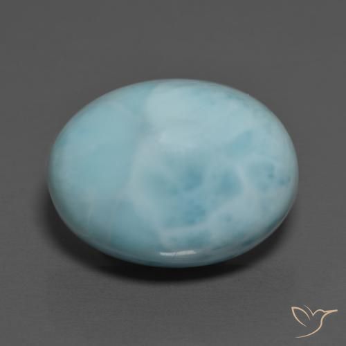 Larimar Azul claro Natural 11.35ct, oval, Opaco