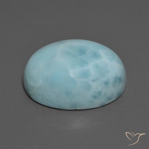 Larimar Azul claro Natural 11.35ct, oval, Opaco