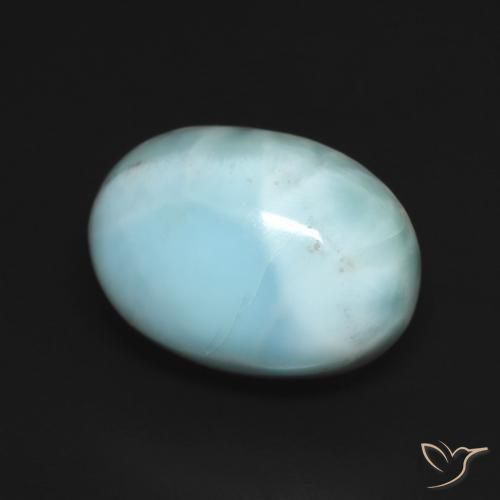 Larimar Azul verde Natural 7.63ct, oval, Opaco